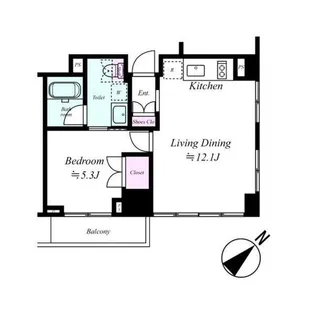 レヴィーガときわ台crob【8階】の間取り