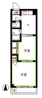 アビテ・サンパティック【1階】の間取り