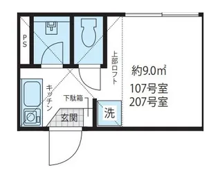 ガーデン平井【2階】の間取り