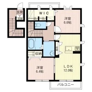 メゾン ド リュビ B【2階】の間取り