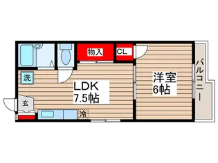 コーポ相B【1階】の間取り