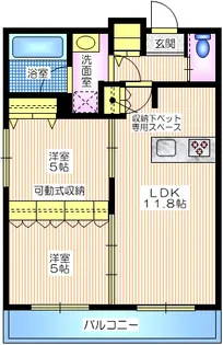 フォーンコート【1階】の間取り