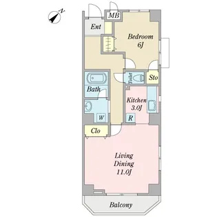 サンラポール【2階】の間取り