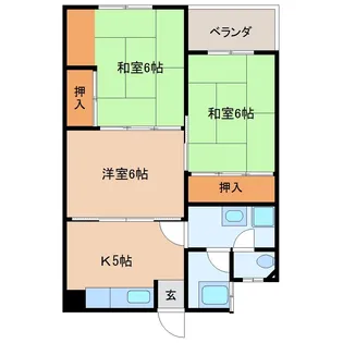 ルミウス北高下【4階】の間取り