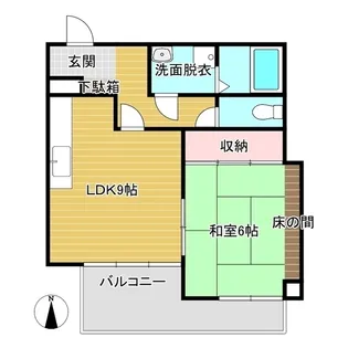 アイ・ふきや西棟【6階】の間取り