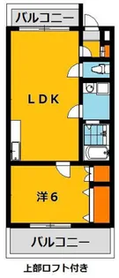 竹島ハイツ【2階】の間取り