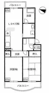 クリスタルハウス相模大塚【3階】の間取り