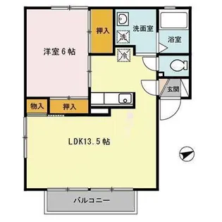 ドリームさくら【1階】の間取り