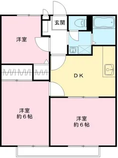 サンビレッジ【2階】の間取り