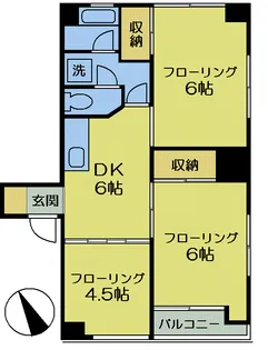 ファミール小深田【2階】の間取り