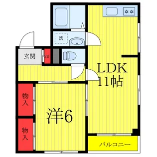 マイフラッツ川口【1階】の間取り