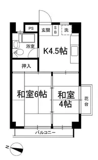 ヴィラセントラル【3階】の間取り