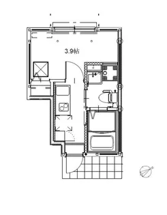 ソルナクレイシア久我山【1階】の間取り