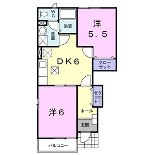 グランド ハイツ A【1階】の間取り