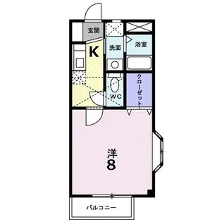 アグリーアブル【2階】の間取り