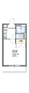 レオパレスクラージュ【2階】の間取り