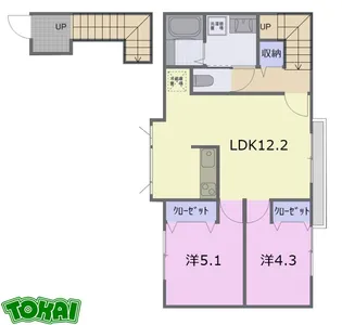 Ocean 松阪【2階】の間取り