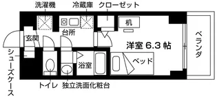 エスリードカレッジゲート南草津【4階】の間取り