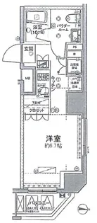 セジョリ北千住ノワール【6階】の間取り