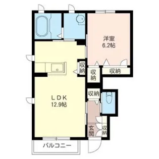 シャノワール【1階】の間取り