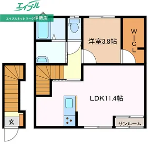 リーシング小俣【2階】の間取り