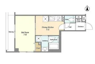 LIBR GRANT世田谷弦巻【1階】の間取り