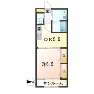 メゾン・ジュネスVII【5階】の間取り