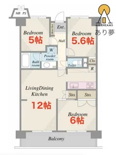 アルス横浜蒔田【7階】の間取り