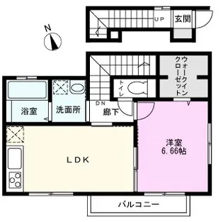 レジェンド・アキ【2階】の間取り