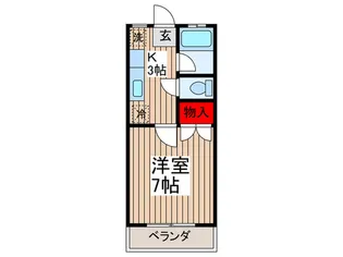 ニュ-ライフ越塚の間取り