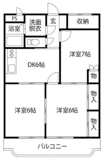 クレジュールアイズミ【1階】の間取り