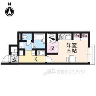 レオパレス篠山【1階】の間取り