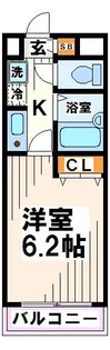 ドミール府中【9階】の間取り