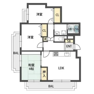 ガーデンフラッツ夙川【3階】の間取り