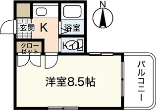 トーシン白島ビル【3階】の間取り