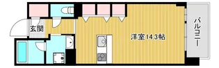 ロイヤルパークスなんば【11階】の間取り
