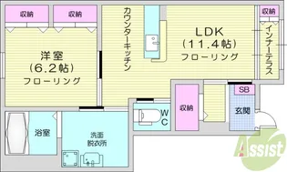 サン フィールド【1階】の間取り