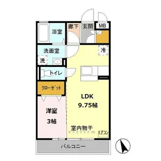 メゾングリーンヒル【3階】の間取り