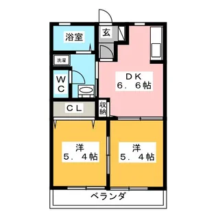 シャーメゾン青木【1階】の間取り