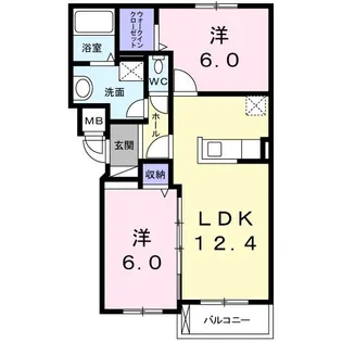 sunpark岩見沢【1階】の間取り