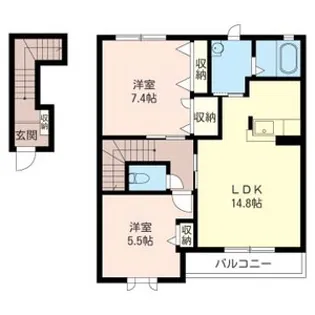フォレスト富士山 C【2階】の間取り