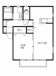 ハピネスF(針ヶ谷町)【1階】の間取り