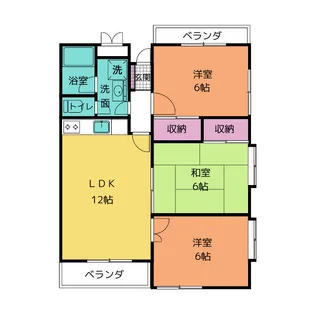 土屋マンション【1階】の間取り