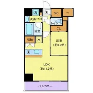 Log板橋区役所前【12階】の間取り