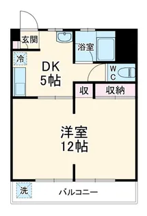 斉藤マンション【1階】の間取り