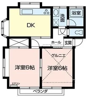 東大泉パークハイツ【2階】の間取り