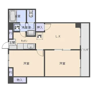スペースタウン【3階】の間取り