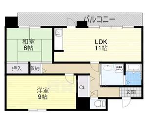 メロディーハイム枚方朝日丘【3階】の間取り