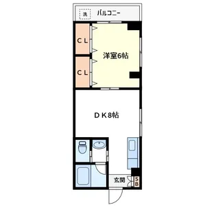 動坂ハイツ【5階】の間取り