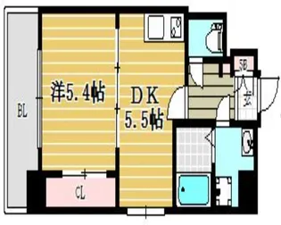 ラファセ美野島【7階】の間取り